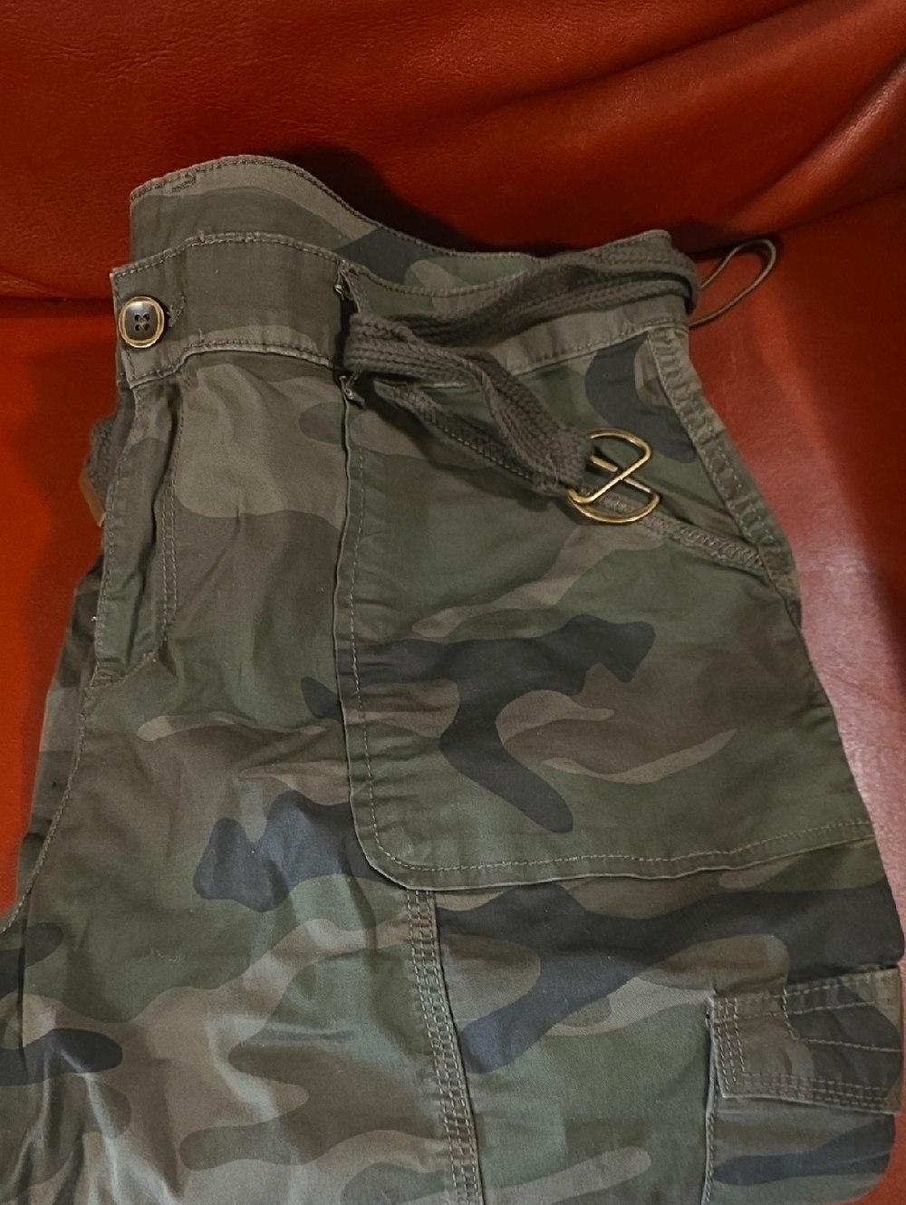 Time and Tru Men's Camouflage Cargo Shorts - Green
